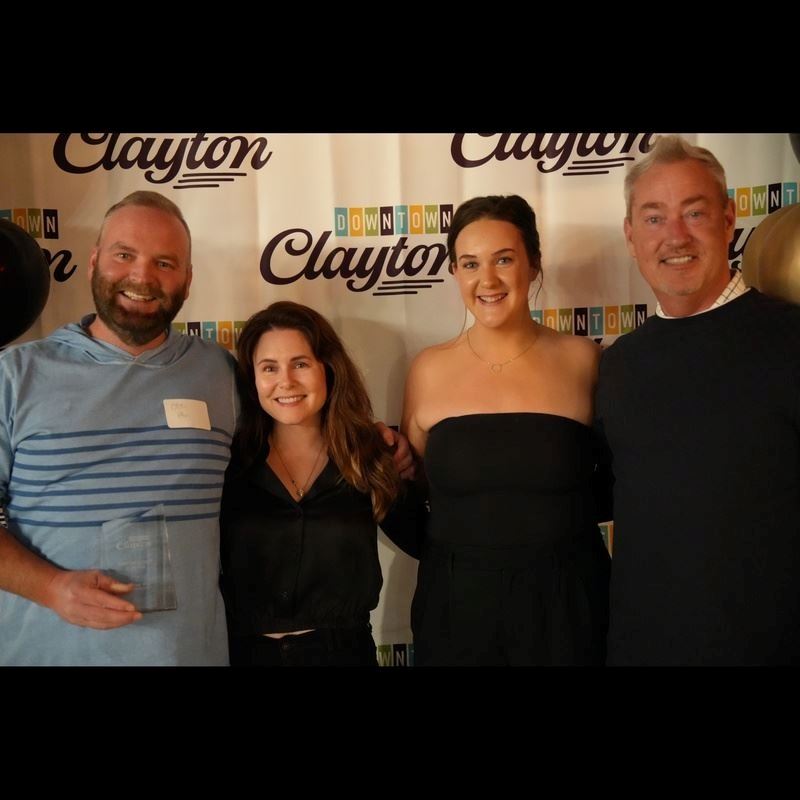 Owners of Boulevard West pose for a photo after winning Business of the Year 2025